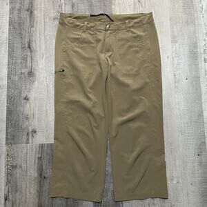 Patagonia Happy Hike Capri Pants Womens 8 Brown Outdoors Camping Light 33x22
